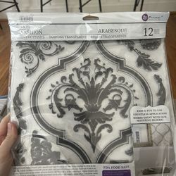 New Clear Stamps 12"X12"-Arabesque