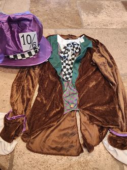 Mad Hatter Halloween Costume with Hat