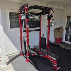 Vesta Pro Series 2in1 Squat Rack | Functional Trainer | 400lb Weight Stack | Commercial Grade | Gym Equipment | FREE DELIVERY🚚 🔴