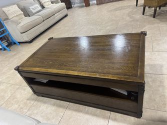 Coffee Center Table Converts Into High Table