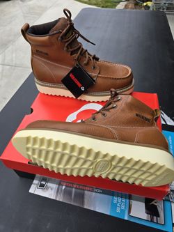 WOLVORINE WORKS BOOTS , I HAVE SIZES- 8,,8.5,,9,,9.5,,10. $125 CIETE-14-4-VEINTE-9-CINCO-8-HOCHO