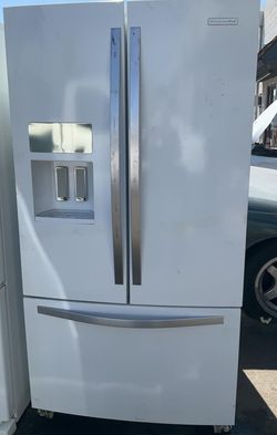 Kitchen Aid French Door  White Refrigerator
