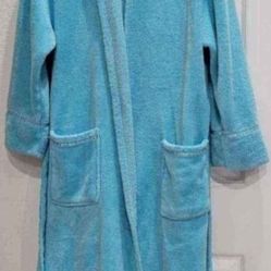 Women's  Long Sleeve Bathrobe Blue/ Robe