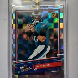 Jalen hurts silver rookie card.