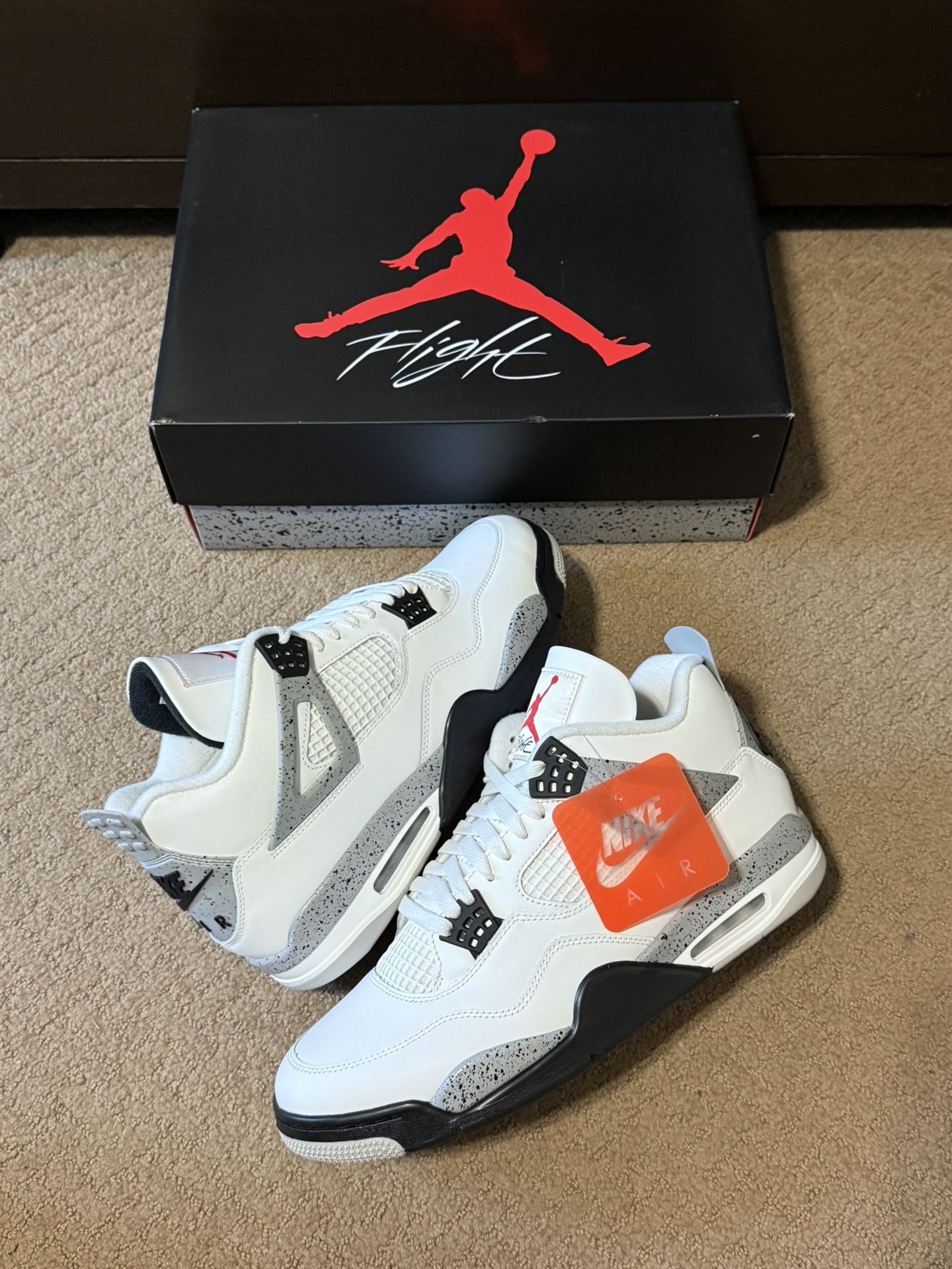 NEW Nike Air Jordan 4 Retro White Cement (2025) Size 12