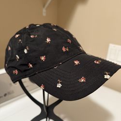 Madewell MWL WOMEN'S floral Black Cap Adjustable New No Tag