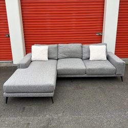 Modern Gray Sectional (Free Delivery)