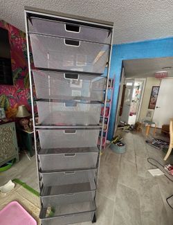 6 foot utility cart metal dresser with drawers retails over 300 the container store