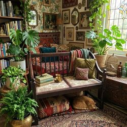 Vintage Classic Victorian Regency Style Spindle Back Wood Parlor Settee Loveseat Bench

