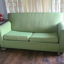 Green Polka dot Pullout Couch & Set