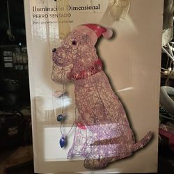 Used Christmas Dog Yard Light