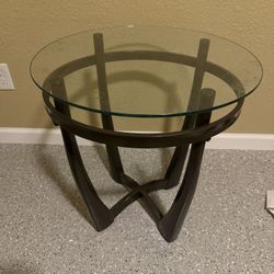 Glass End Table
