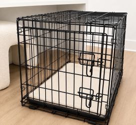 Black Metal Dog Crate Kennel – Single Door
