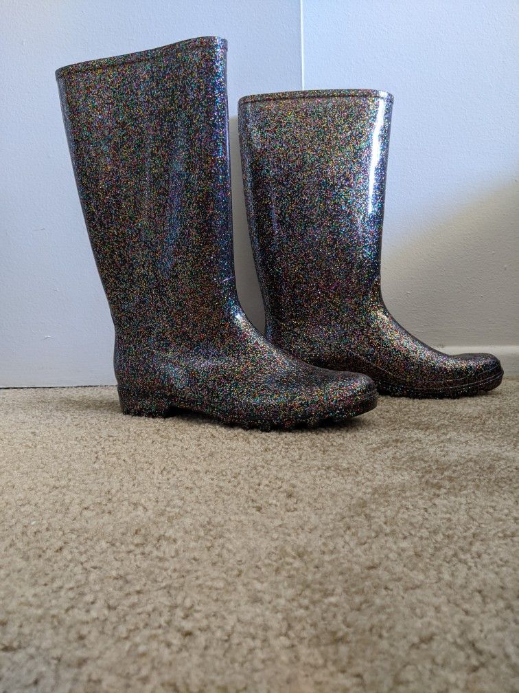 Knee High Water Proof Rain Boots, Women