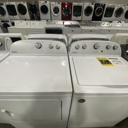 WHIRLPOOL XL CAPACITY WASHER & DRYER ELECTRIC SET WARRANTY 