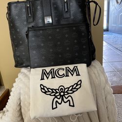 MCM Black Large Tote