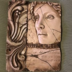 Vintage Maiden Profile Wall Plaque 