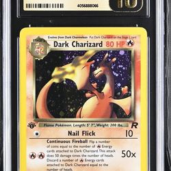 2000 Dark Charizard 1st Edition Team Rocket #4 Pokemon SWIRL CGC 10 PRISTINE