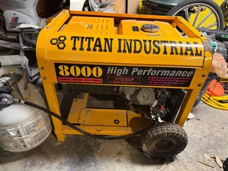 Titan duel fuel industrial generator
