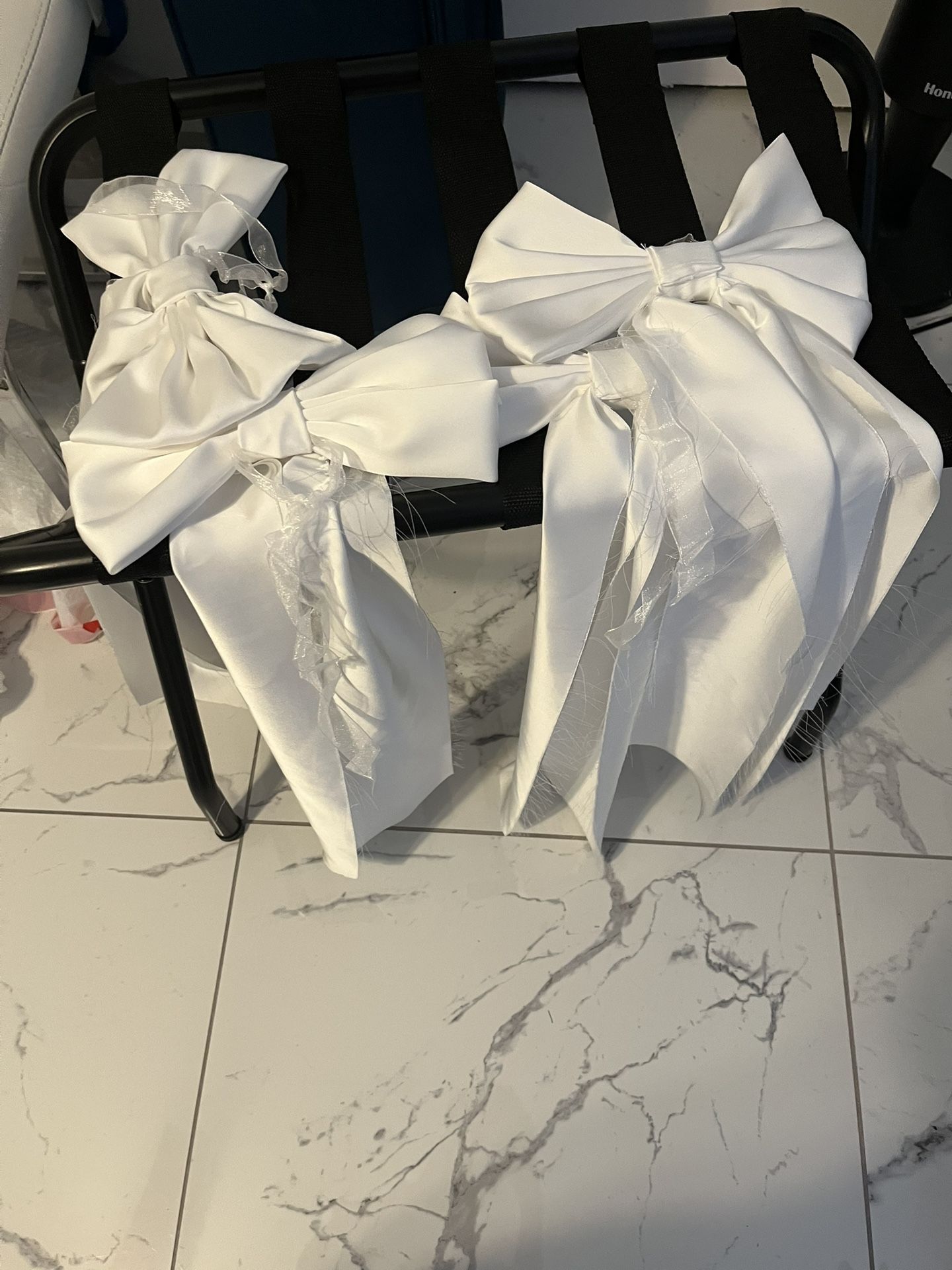 Bows White for wedding -10