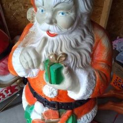 Vintage Whispering Santa Blow Mold Approximately 46" Tall