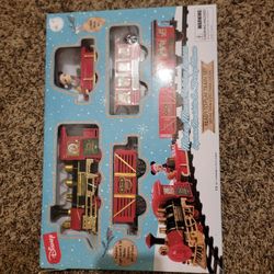 Mickey Mouse Disney Christmas Train Set New