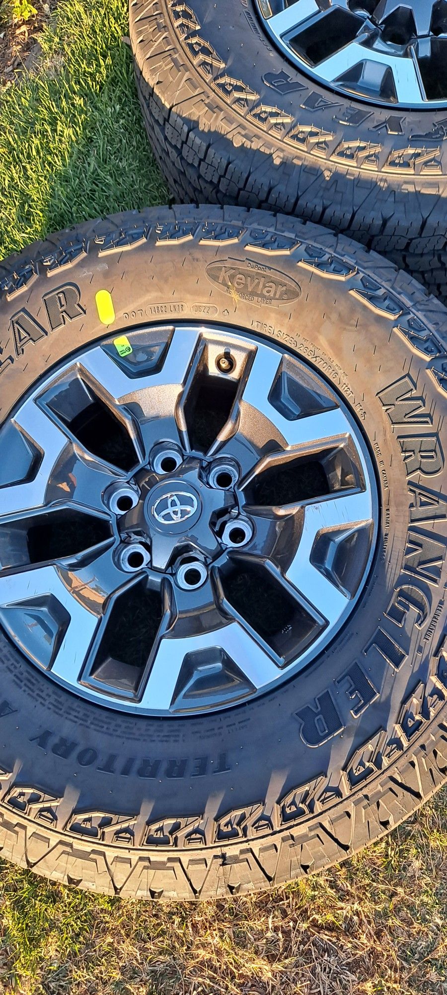 2022 BRAND NEW GOODYEAR WRANGLER TERRITORY ALL TERRAIN TIRES WITH BRAND NEW  TOYOTA WHEELS FOR TACOMA TUNDRA 4RUNNER SEQUOIA LANDCRUISER OR T-100 WITH  for Sale in Tustin, CA - OfferUp