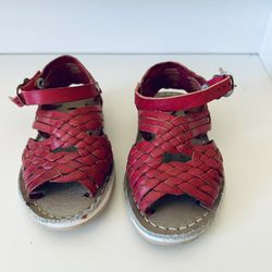 Leather Mexican Huaraches Sandals for Baby Girls - size 2