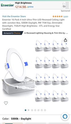Ultra Thin Recensed Led Ceiling Light 