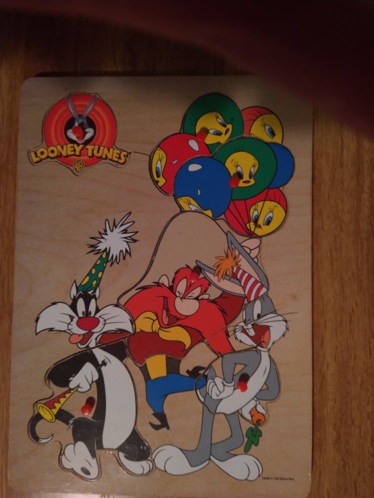Vintage Looney Tunes Wooden Puzzle 
