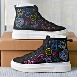 Steve Madden JLeahh Hi-Top | Black/Multicolor |SF1435