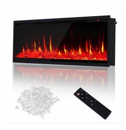 50" Linear Electric Fireplace