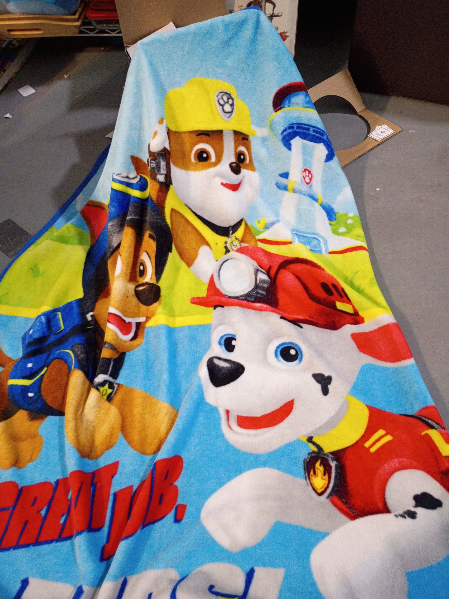 Nickelodeon paw patrol throw blanket toddler