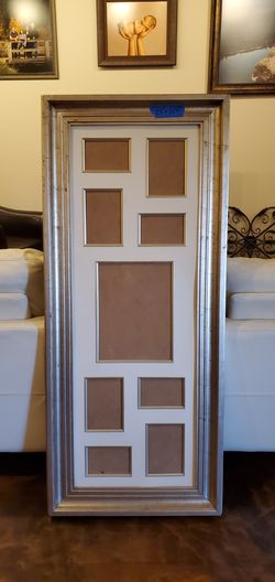23x52.5in silver frame