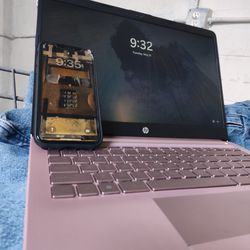 iPhone 11 & HP Laptop (Pink) 