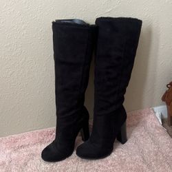 Black Suede Boots