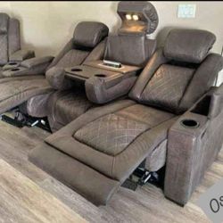 $39 Down Payment Ashley Power Reclining Sofa Hyllamont