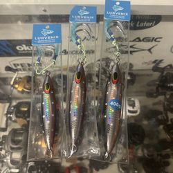200/300/400 Salt Water Fishing Jig Style Lures. 8$ And Up. Great For Tuma. Great Prices. 
