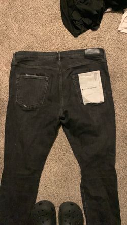 Purple Brand Black Distressed Denim Jeans