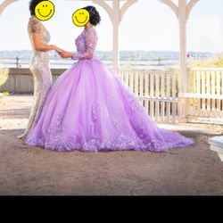Gorgeous Lilac Lace sweet 16 Dress. 