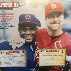 Sammy Sosa #21 / Mark McGwire #25  Headliners. 