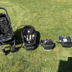 Peg Perego stroller, car seat and 3 bases 
