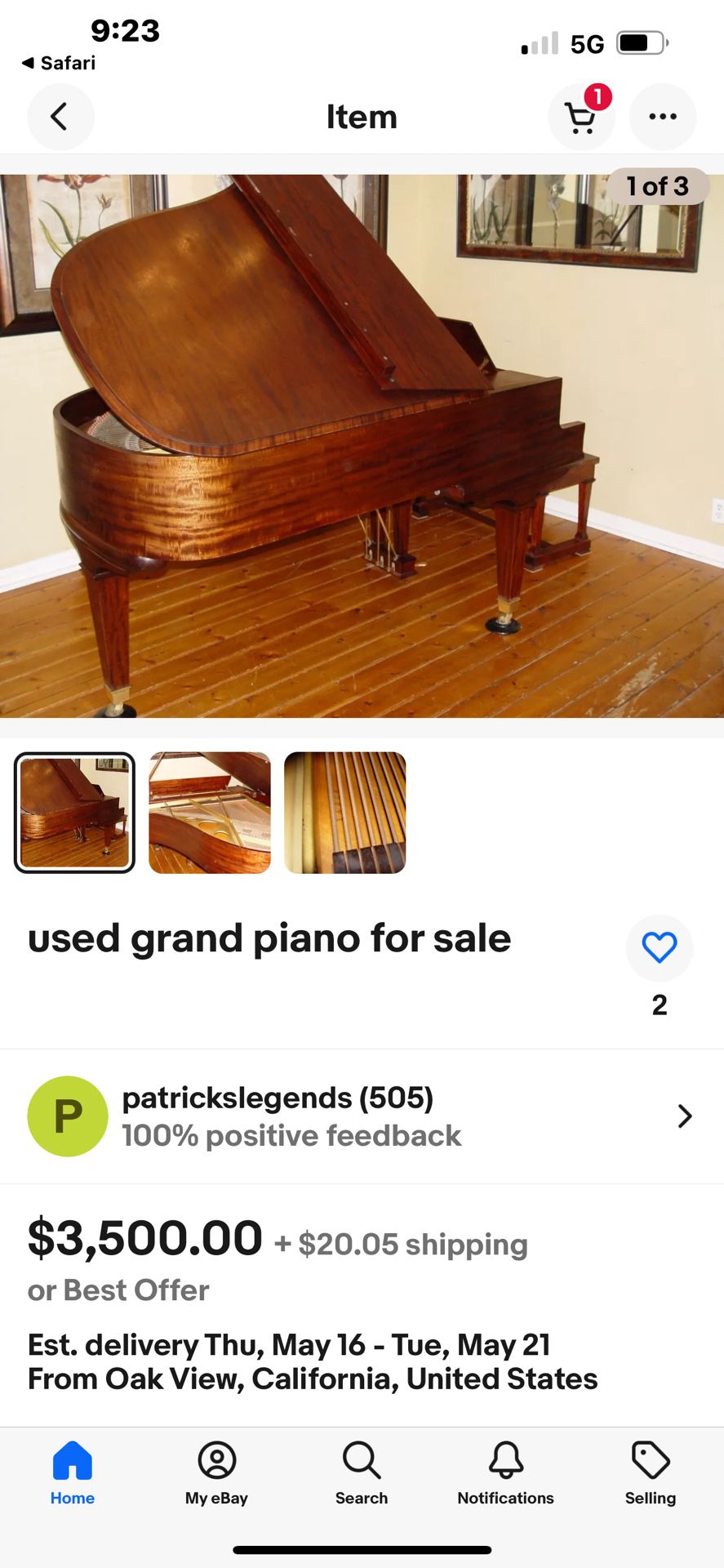 Chickering Grand Piano