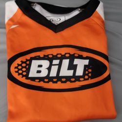 Bilt Racing Jersey Youth Small Orange White And Black