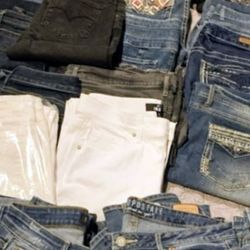 tote full of jeans