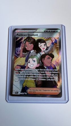 Pokemon Card TCG - Paldean Student 231 Full Art Ultra Rare Paldean Fates NM