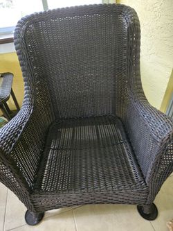 Oversized  Wicker Chair