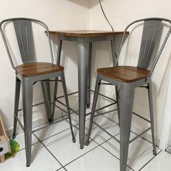 bar table with chairs