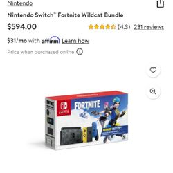 Fortnite Nintendo Switch Console 