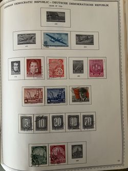 German Democratic Republic Postage Stamp Collection Of 14 Stamps Issue 1956 Germany 🇩🇪 